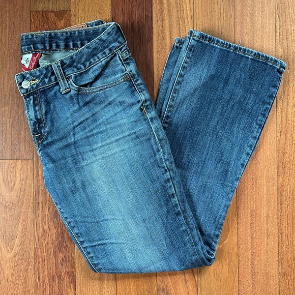 Lucky Brand Lola Boot Short Inseam Medium Washed Denim Jeans - Picture 3 of 9